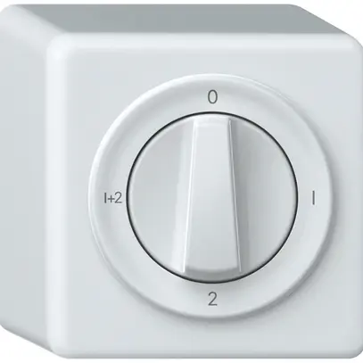 Interrupteur rotatif AP origin commu.série 1/1L 16A 250V 0-1-2-1+2 88×88×54mm bc 