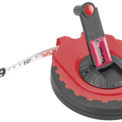 Metro a nastro CIMCO 30m nero/rosso 