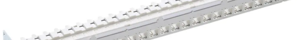 Panneau de distribution 19" R&M PC 1UH vide 24×RJ45 C6A/s-gris 
