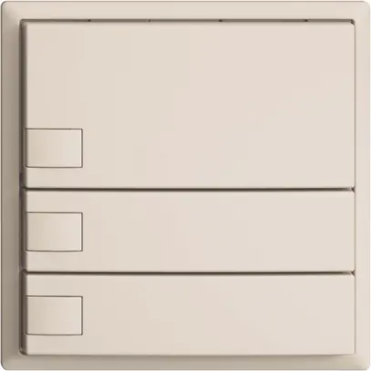 Poussoir ENC KNX 3× EDIZIOdue crema RGB sans LED 