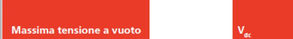 Autocollant rouge «Solar-DC-INSTALLATION!» italien 
