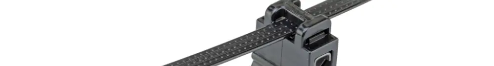 Clip di bordo PAN c.fascetta BT2S-300 fissaggio bordo 0.7…3mm parallelo 