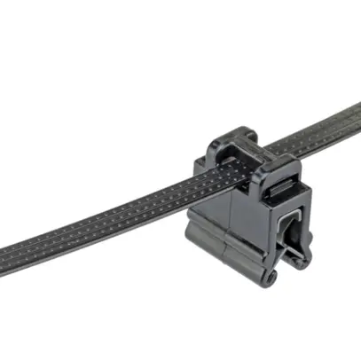 Clip di bordo PAN c.fascetta BT2S-300 fissaggio bordo 0.7…3mm parallelo 