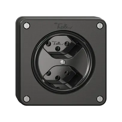 Presa NUPU NEVO, 2×T13, nero 