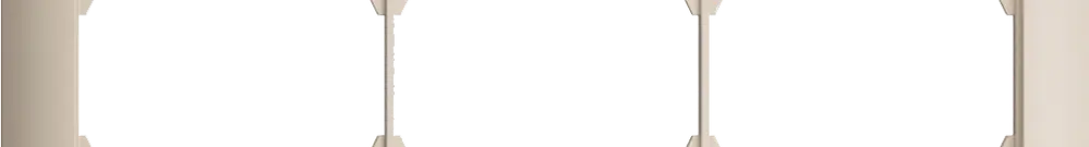 UP-Kopfzeile EDIZIOdue 3×3 crema 