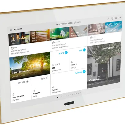 Schermo tattile 10" ABB-SmartTouch, KNX/free@home/ABB-Welcome, bianco/oro 
