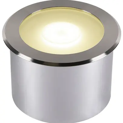 EB-LED-Bodenleuchte SLV DASAR FLAT 120 EL 7W 520lm 4000K rund Edelstahl IP65 