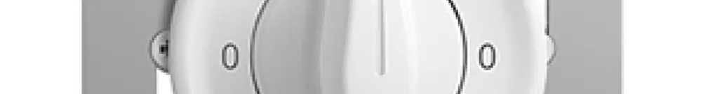 Interrupteur rotatif ENC STANDARDdue 2/1L 0-Hand-0-Automat blanc 