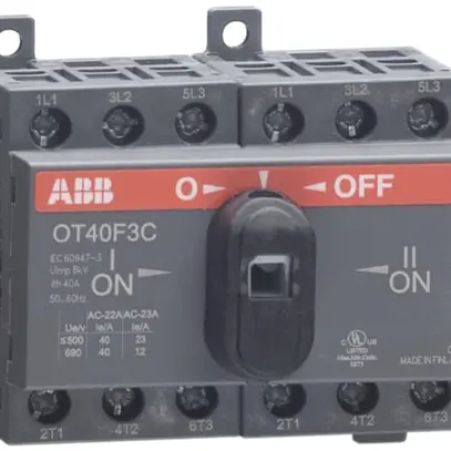 Commutatore di carico AMD ABB OT40F3C, 3P 40A/690V, commutazione aperta I-O-II 