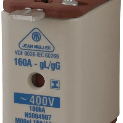 Fusible HPC DIN-00 400V/125A gL/gG verrous de saisie isol. 