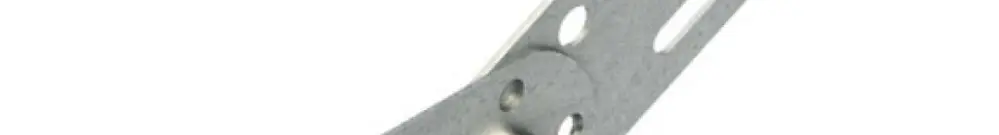 Raccord articulé Niedax vertical, hauteur 47mm acier zingué au feu 