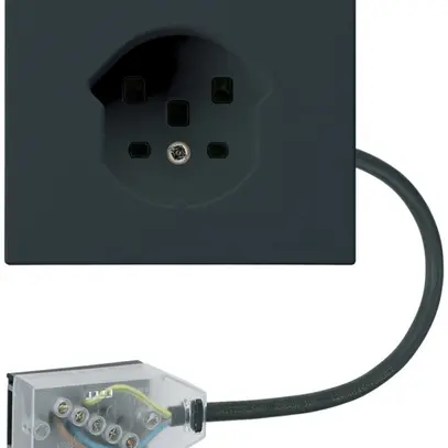 Presa FLF HA tipo 25 morsetti a innesto adattatore cavo piatto Technofil nero 