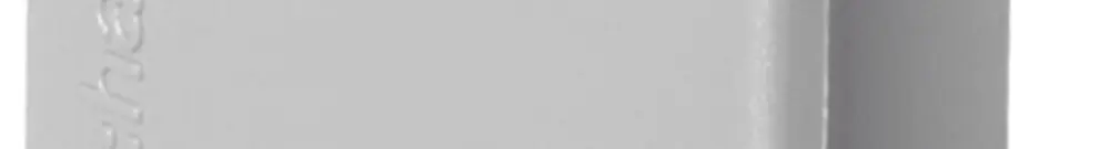 Pezzo finale Hager tehalit.LF/LFH 57×40mm grigio IP30 