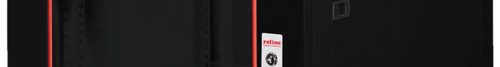 Wandgehäuse 19" ROLINE Basic Plus 600×379×600mm 6HE 1×Tür Stahl schwarz 