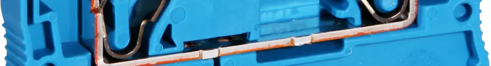 Morsetto 0.08…6mm² raccordo a molla blu 