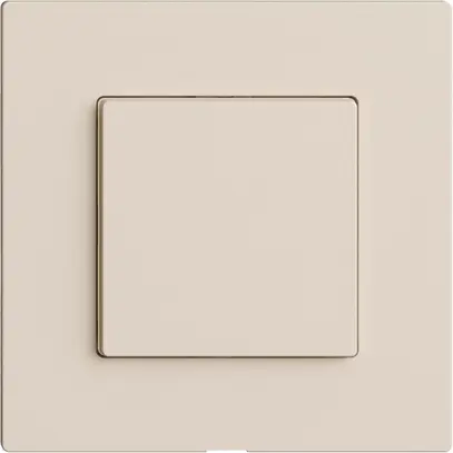 Kit copertura per interruttore 1c/1t Edue Wiser crema 