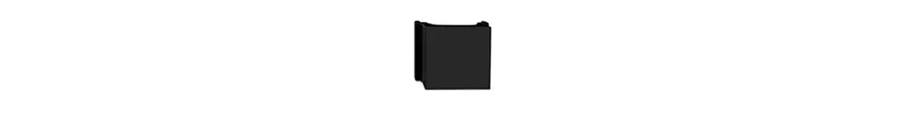 Plaque d'obturation Feller FH, pour kit montage R&M cat.6A spécial, noir 