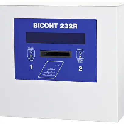 Monnayeur AP Bicont 232R, card RFID, IP21, 2×16A, 2×11kW, pour 2 appareils 