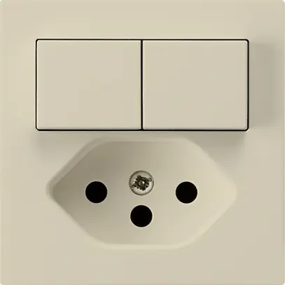 Inserto per combinazione kallysto 2×A-R/1P+T13 beige 