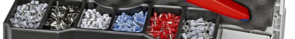Cassetta d'assortimento serrafili KNIPEX 97 90 13 per capicorda 
