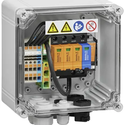 Scaricatore di sovratensione Weidmüller PVC AC 1I 1O SPD2R+RJ45 04 tipo 2 TN-C-S 
