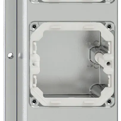 AP-Gehäuse ELEMENT 3-fach 293×111mm 2 Einführungen aluminium 