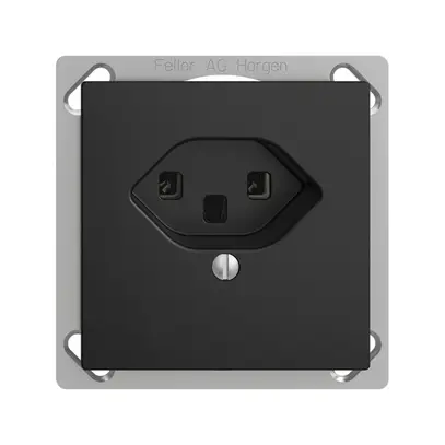 Prise INC EDIZIOdue T23 16A noir bornes à vis 