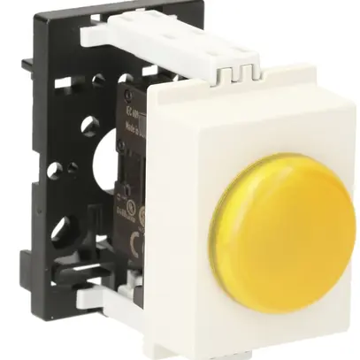 Lampada di segnalazione AMD K&N, 24VAC/DC, 2UM, calotta giallo 
