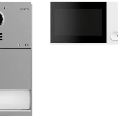 Kit interphone vidéo IQ Set LAN blanc 