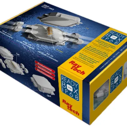 Abzweigdose Raytech READY BOX, m.Gel, 4 Eingängen, Klemmen&Kabelverschr., IP68 