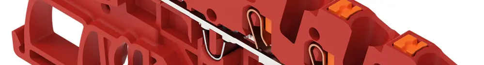 Borne de passage joignable WAGO TOPJOB S 1.5mm² 24A Push-in 5×1 TH35 rouge 