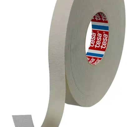 Nastro adesivo bilaterale Tesa Bandfix, crespato, carta protett.bianca, 19mm×50m 