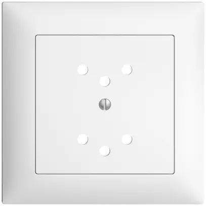 Frontset EDIZIOdue weiss 88×88mm 2×T12 