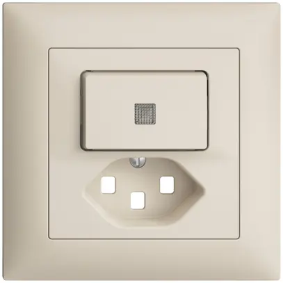 Kit frontale INC EDIZIOdue crema 88×88mm T23 con lente 