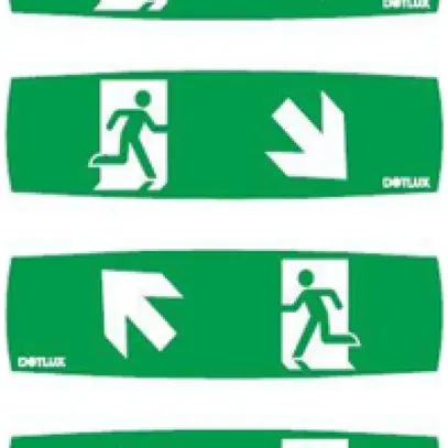 Jeu de pictogrammes DOTLUX 2×flèche diagonales gauche/droite haut/bas 