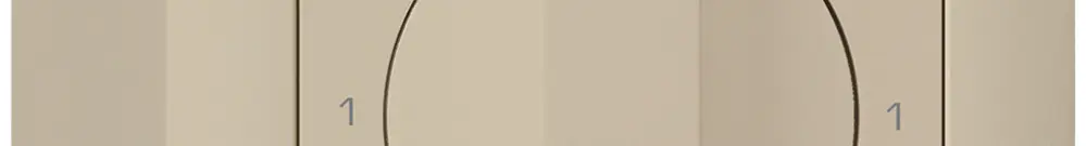 Interrupteur rotatif AP kallysto 0/2L beige avec manette 