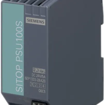 Alimentazione Siemens SITOP PSU100S, IN:120/230VAC, OUT:24VDC/5A 