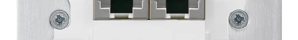 Inserto per scatola di raccordo Hager 2×RJ45s separato placca fissagg.schermato 