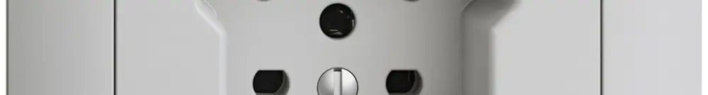 Presa INS EDIZIOdue T15 FKE grigio chiaro 