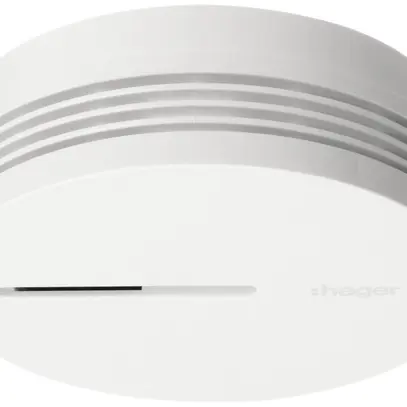 Rilevatore di fumo AP Hager VDS Q, batteria 3V, bianco 