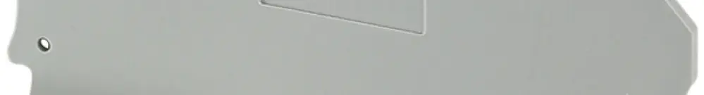 Piastra terminale per UTME 6 grigio 