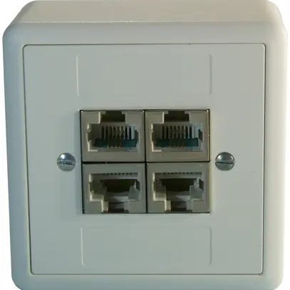 Presa AP 4×RJ45/s 4P sep. EDIZIOdue bianco ITplus 