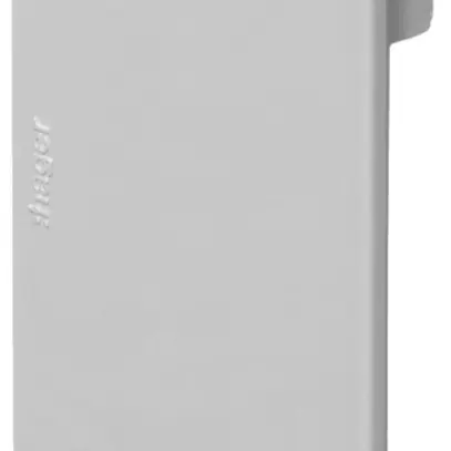 Pezzo finale Hager tehalit.LF/LFH 110×60mm grigio IP30 