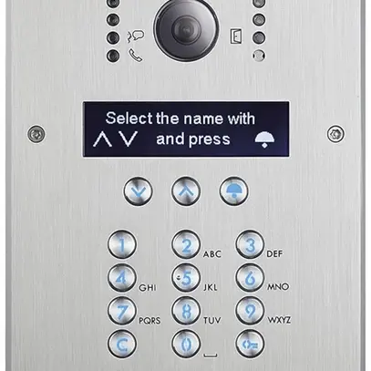 Modulo citofonico INC con videocamera e tastiera alfanumerica in acciaio inox 