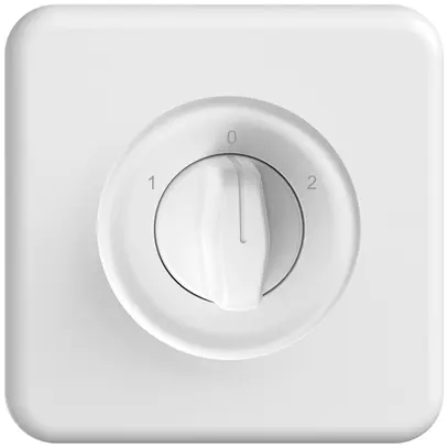 UP-Drehschalter STANDARDdue getr.Kont.1P 1-0-2 T=40mm ws 