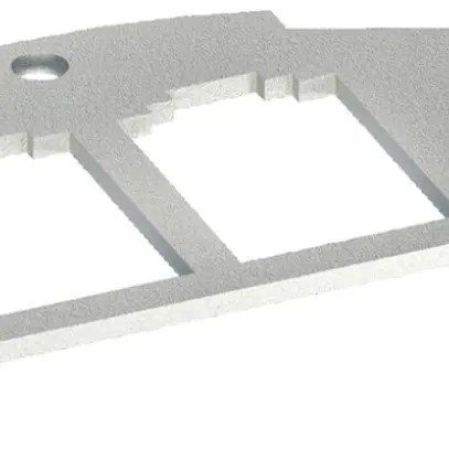 Montageplatte Hager Typ 03, 19.5×14.85mm zweifach 