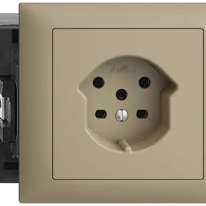 EB-Steckdose EDIZIOdue T15 sand 49…69mm 