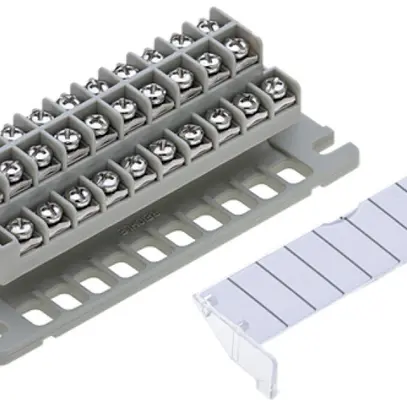 Barrette de bornes Reichle & De-Massari 2×10P 17.5A 0.75…1.5mm² à visser/visser 