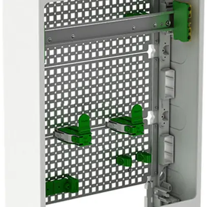 Armoire de distribution AP média SE Resi9 CX 18UM sans porte blanc RAL 9003 