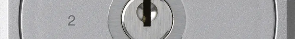 UP-Schlüsselschalter robusto ohne Klappdeckel 5/1P aluminium für Kombination 